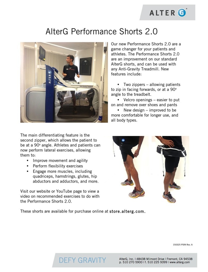 AlterG Performance Shorts 2.0 Exercise guide