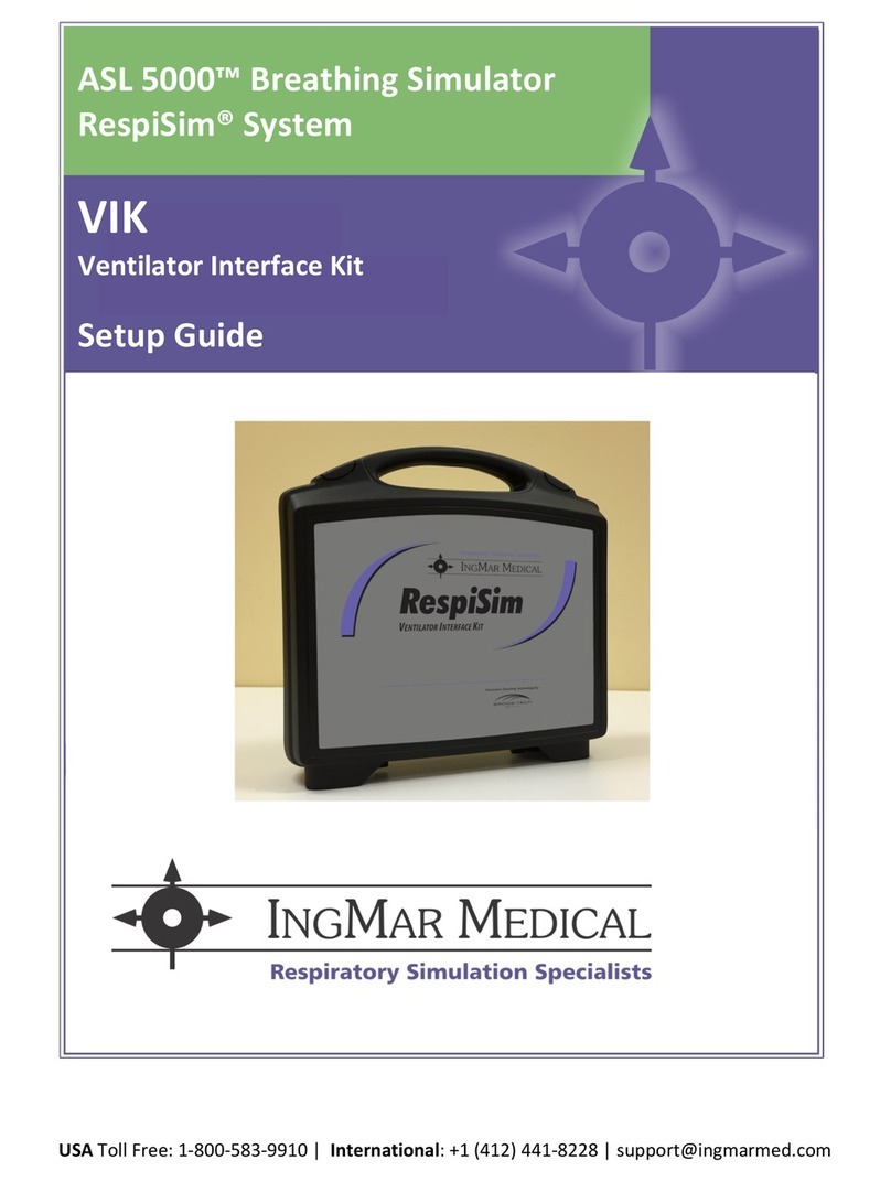 IngMar Medical ASL 5000 RespiSim Setup guide