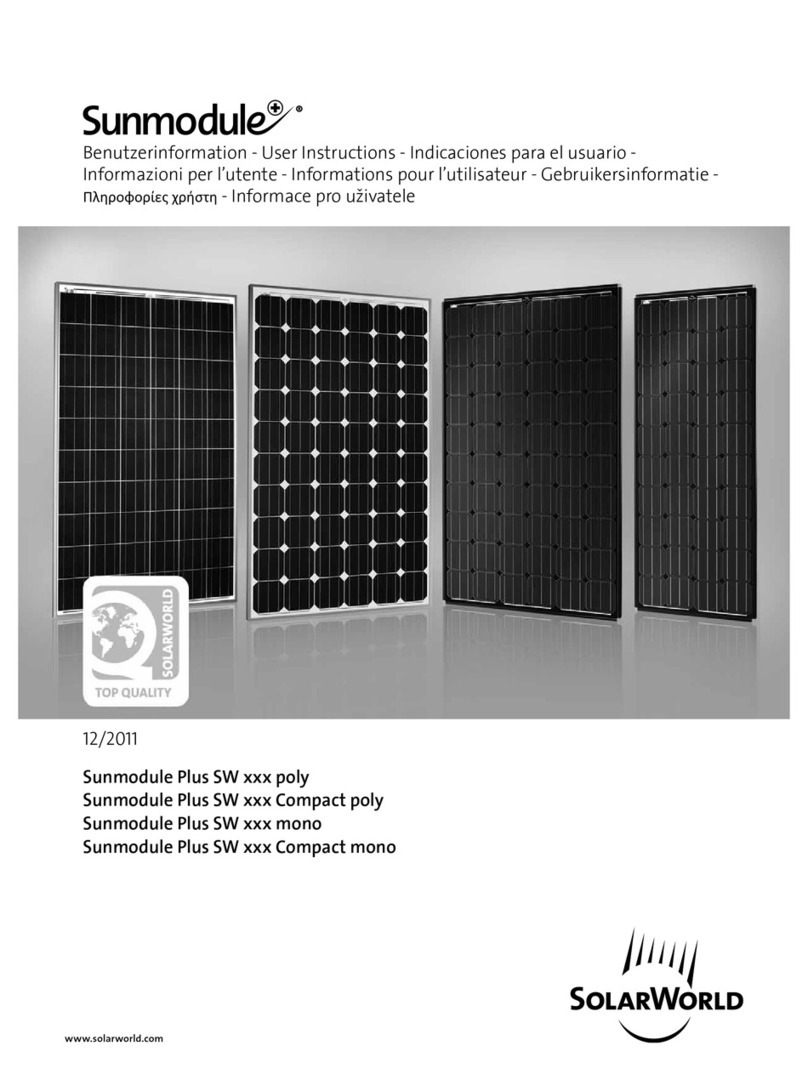 SolarWorld Sunmodule Plus SW xxx poly series User manual