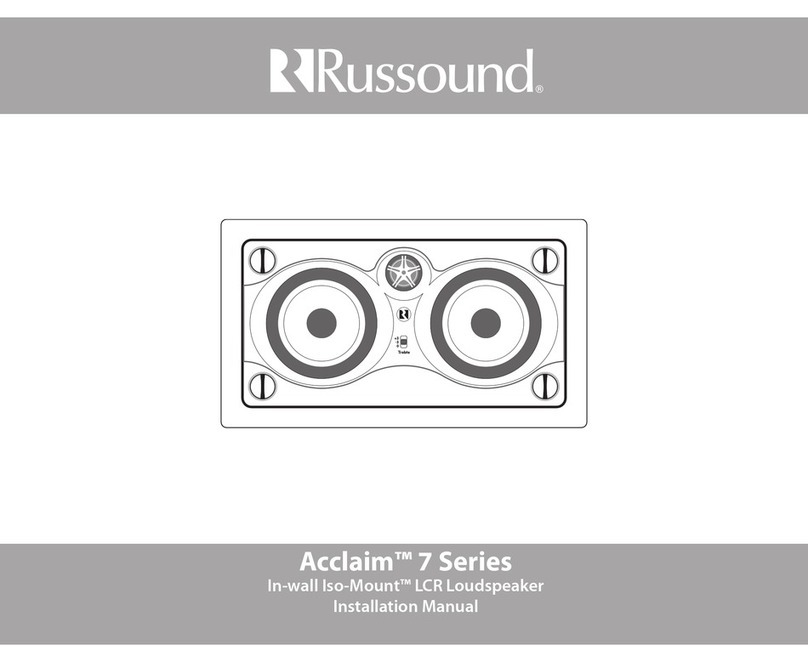 Russound ACCLAIM 7 installation manual