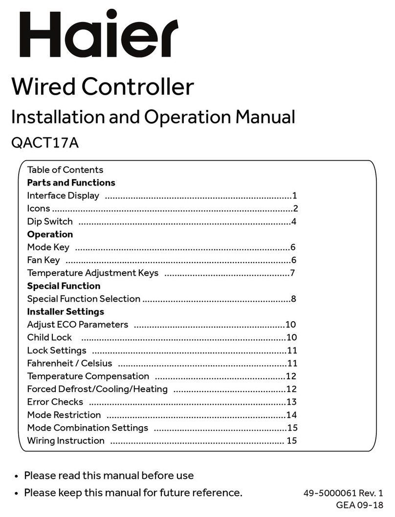 Haier QACT17A User manual Haier QACT17A User manual