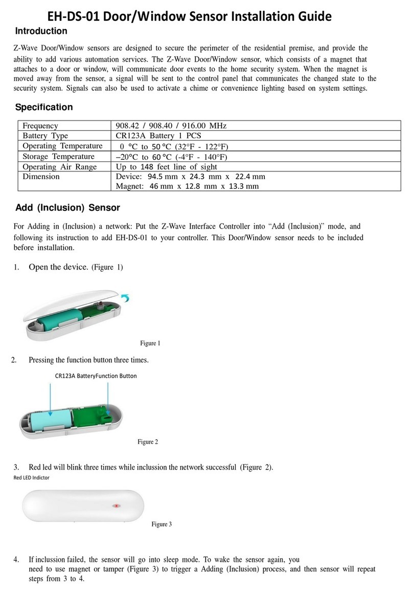 Z-Wave EH-DS-01 installation guide