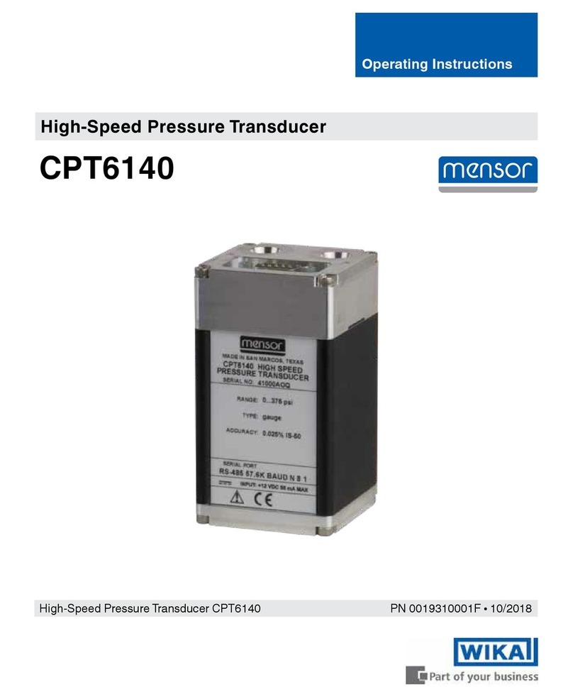 mensor CPT6140 operating instructions