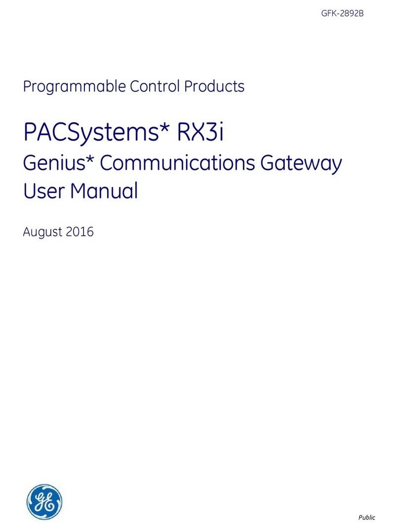 GE PACSystems RX3i Genius user manual