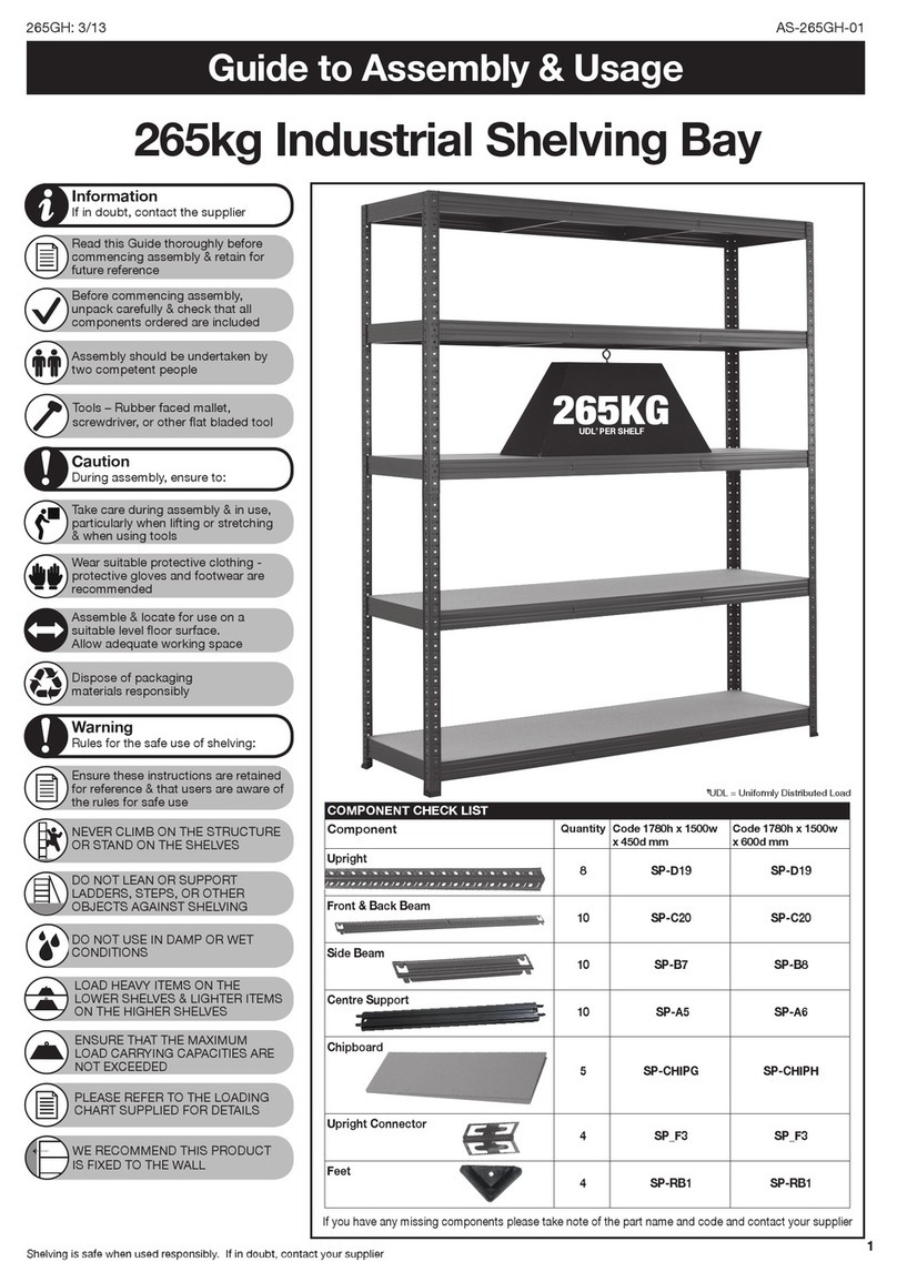 Speedy Shelving VMD265156 Guide to Assembly & Usage Speedy Shelving VMD265156 Guide to Assembly & Usage