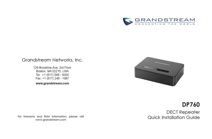 Grandstream Networks DP760 Quick installation guide