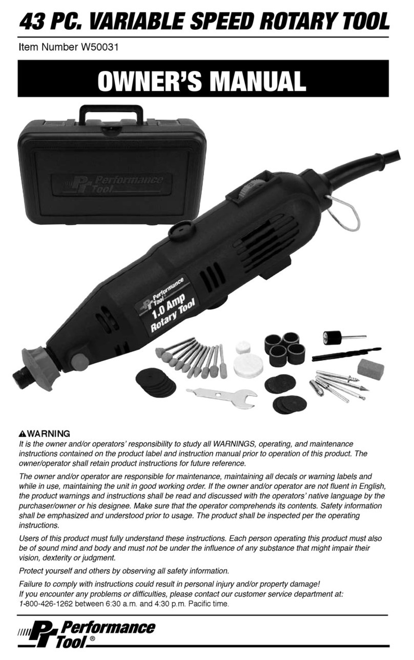 Performance Tool W50031 User manual