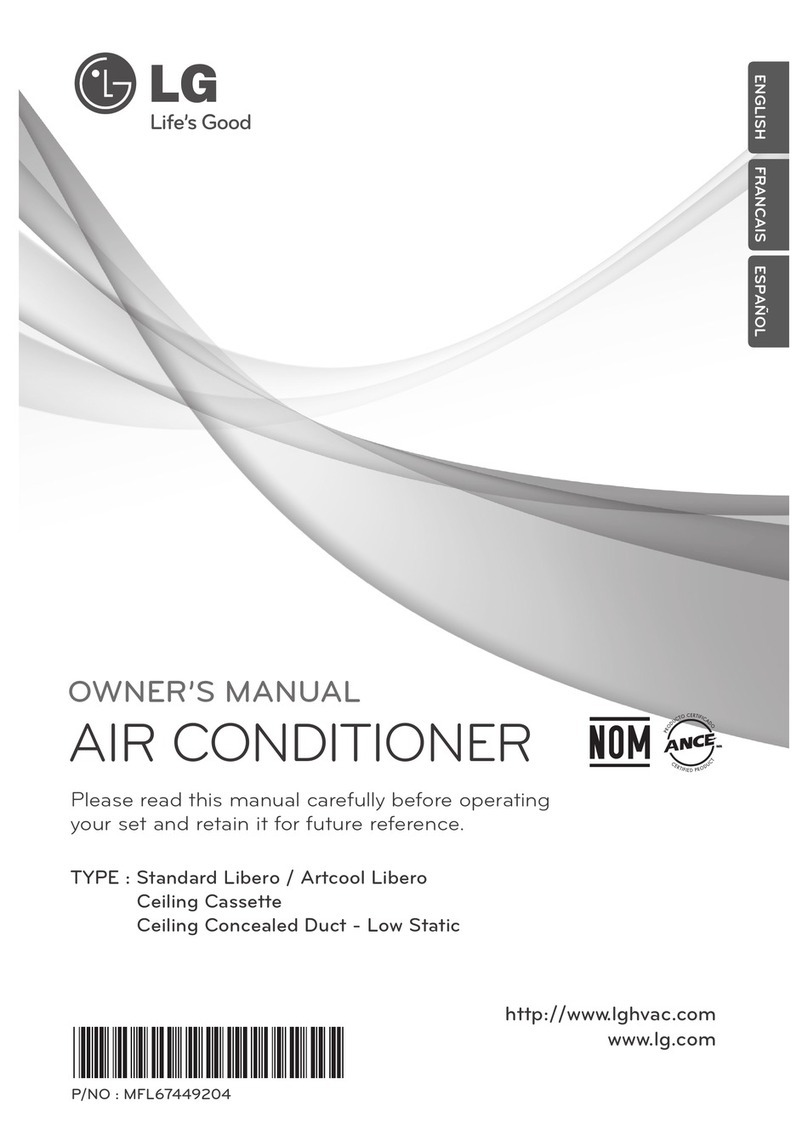 LG Ceiling Cassette User manual