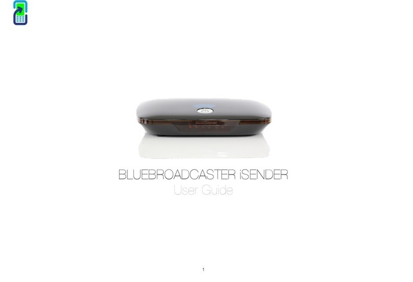 BlueBroadcaster iSENDER User manual