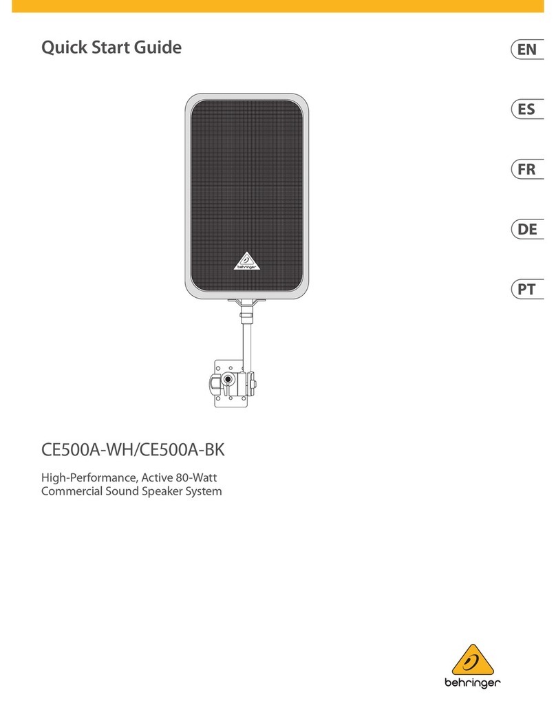 Behringer CE500A-WH User manual