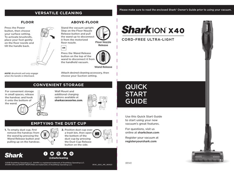 Shark ION X40 quick start guide