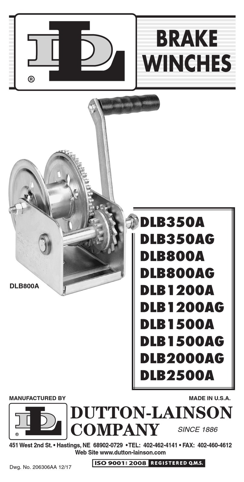 Dutton-Lainson DLB350A User manual