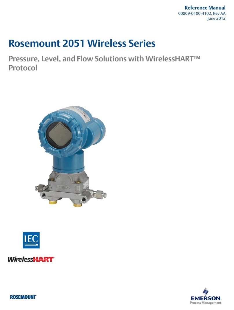 Emerson Rosemount 2051 Wireless Series Reference manual Emerson Rosemount 2051 Wireless Series Reference manual