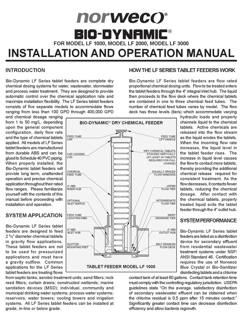 norweco BIO-DYNAMIC LF 1000 Installation and operation manual norweco BIO-DYNAMIC LF 1000 Installation and operation manual