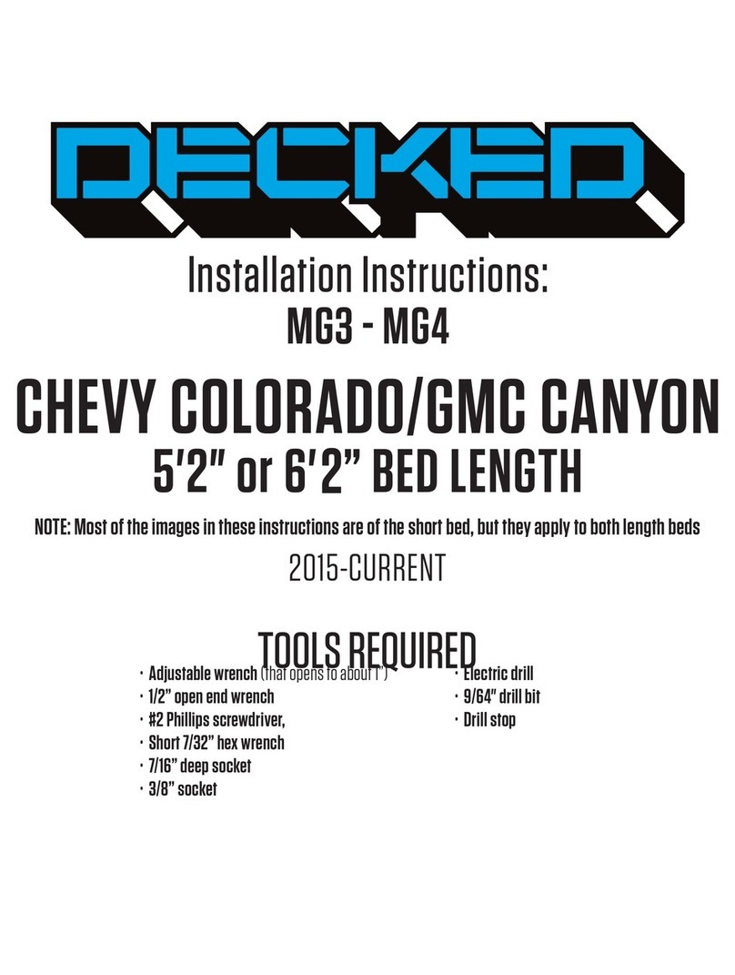 DECKED MG3 User manual