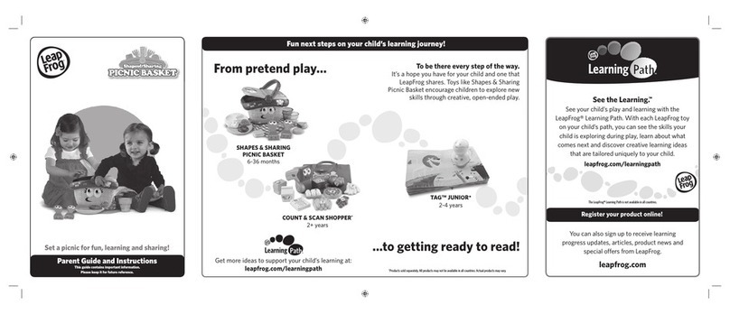 LeapFrog Shapes & Sharing Picnic Basket Parent guide & instructions