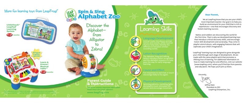 LeapFrog Spin & Sing Alphabet Zoo User manual