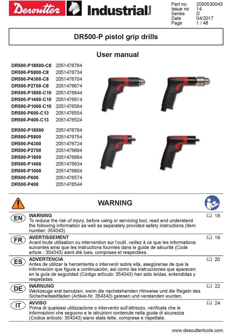 Desoutter DR500-P user manual