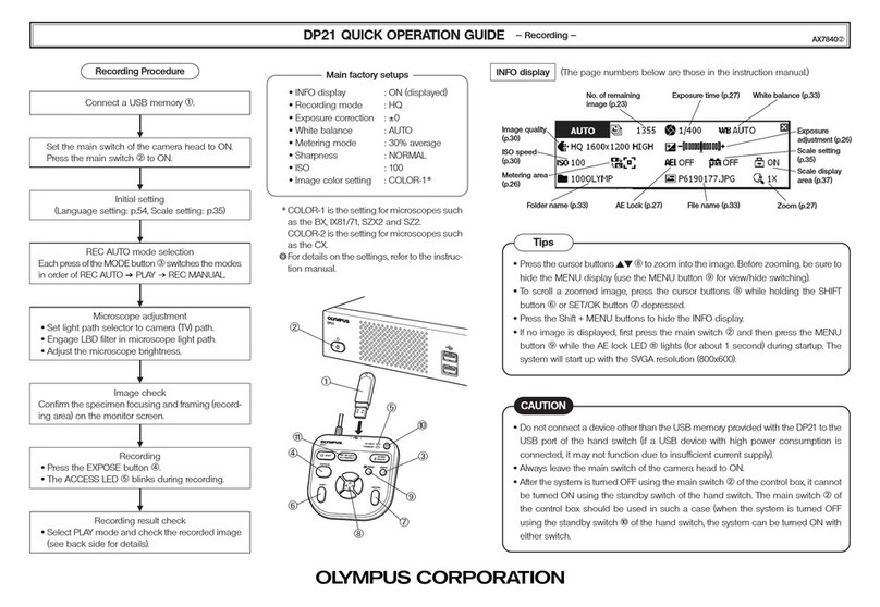 Olympus DP21 User guide