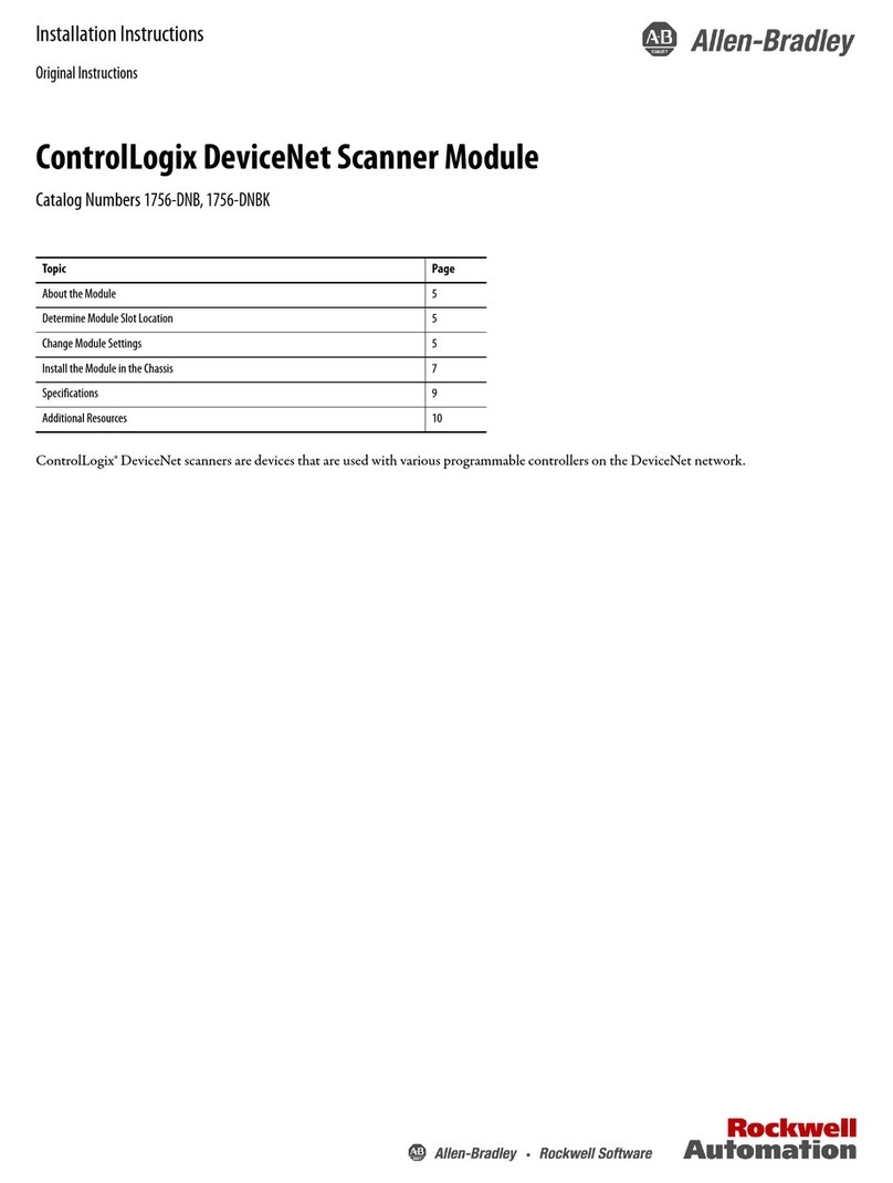 Allen-Bradley ControlLogix DeviceNet User manual