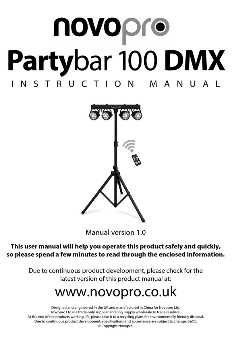 Novopro Partybar 100 DMX instruction manual