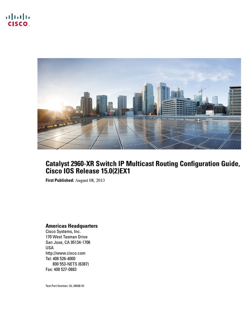 Cisco Catalyst 2960-XR User manual