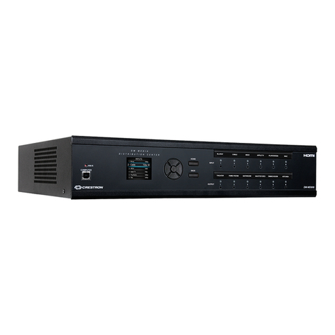 Crestron DigitalMedia DM-MD6X4 Operating and maintenance instructions