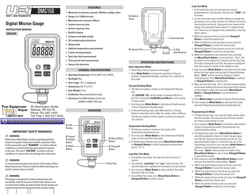 UEi DMG150 instruction manual