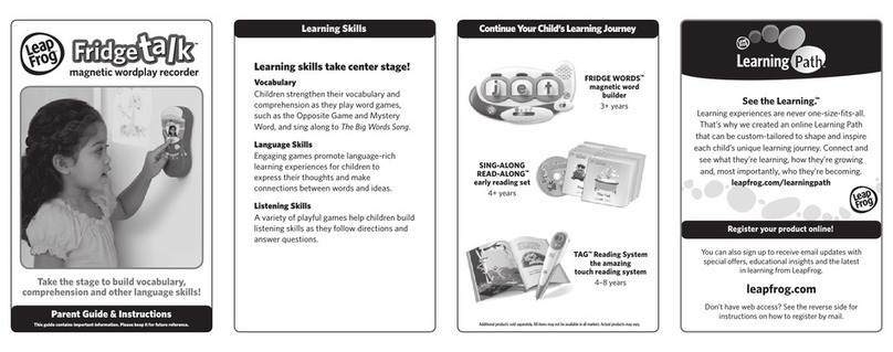 LeapFrog Fridge talk User manual