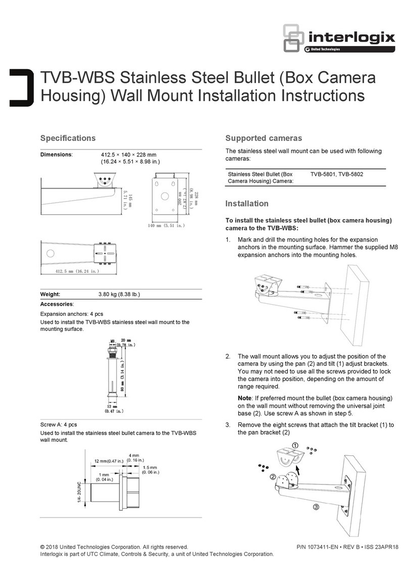 Interlogix TVB-WBS installation instructions