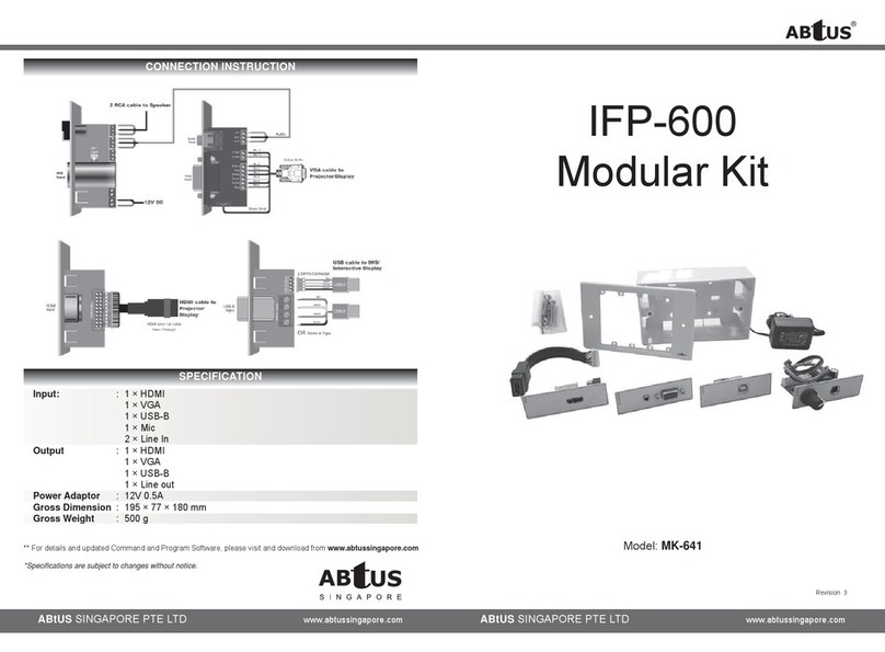Abtus IFP-600 User's operation guide