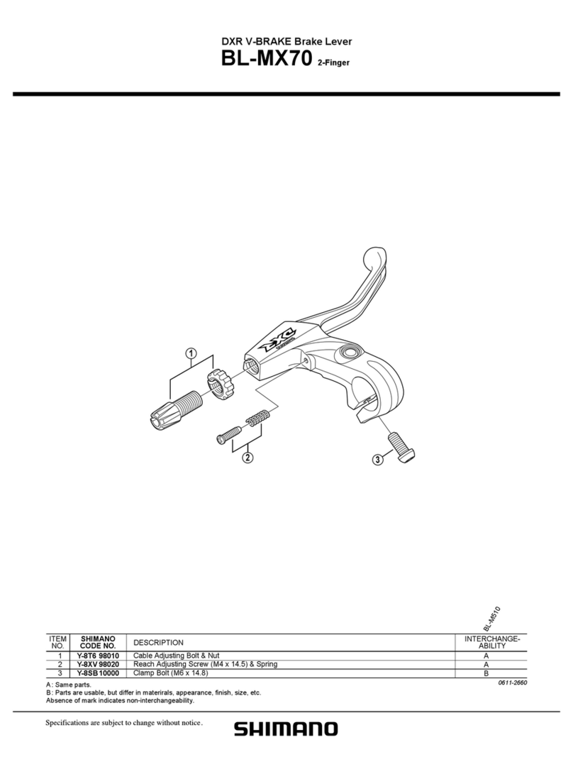 Shimano BL-MX70 User manual