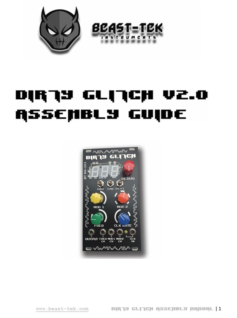 Beast Tek Dirty Glitch v2.0 Assembly manual