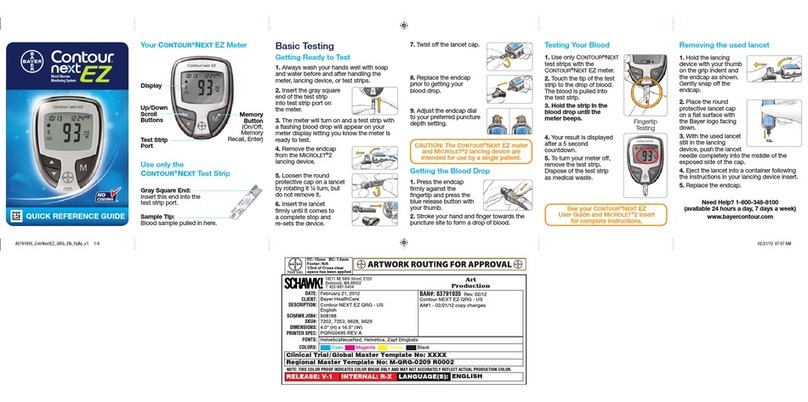 Bayer HealthCare Contour next EZ Quick reference guide