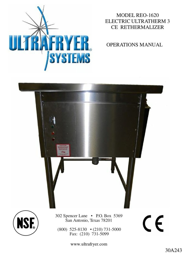 ULTRAFRYER REO-1620 Operation manual