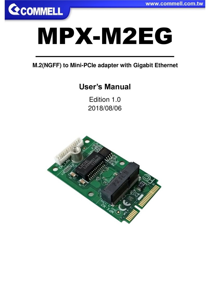 Commell MPX-M2EG User manual