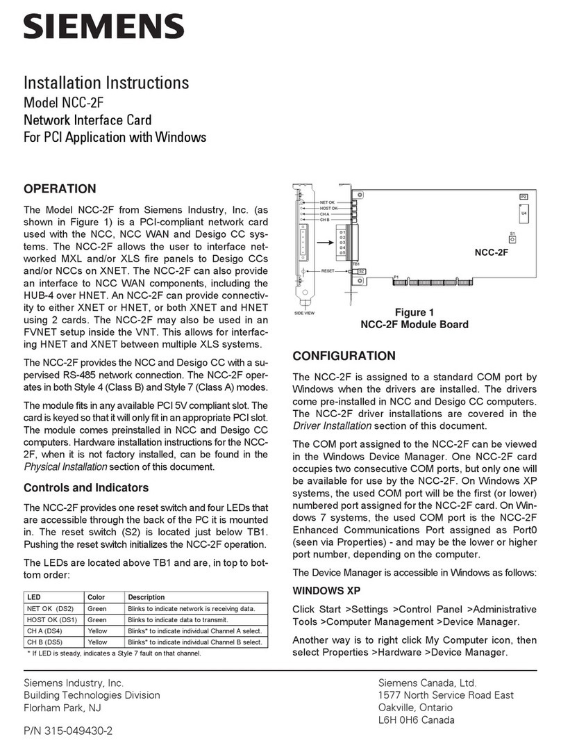 Siemens NCC-2F Service manual