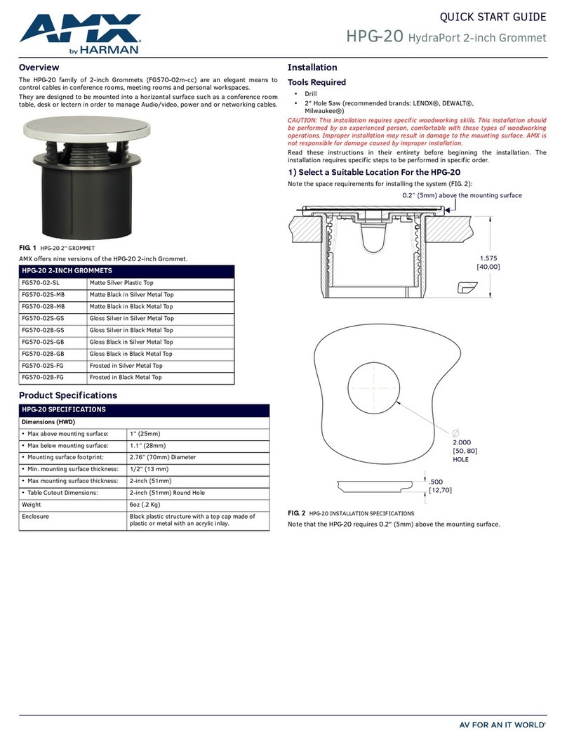 AMX HPG-20 quick start guide