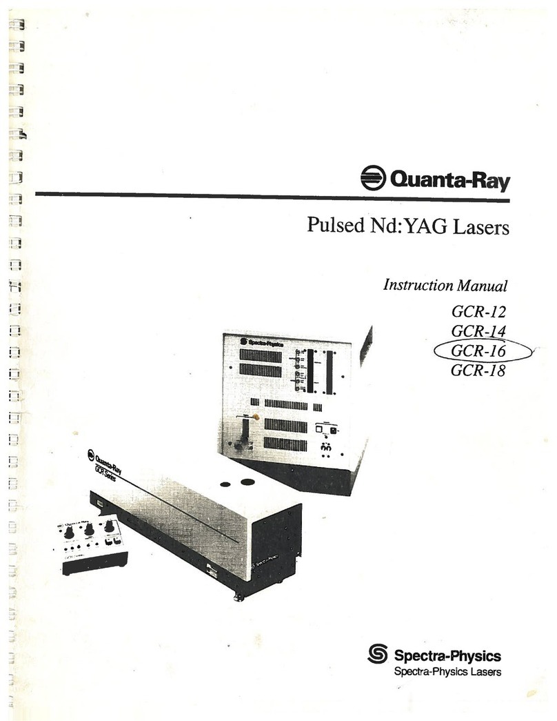 Spectra-Physics Quanta-Ray GCR-16 instruction manual