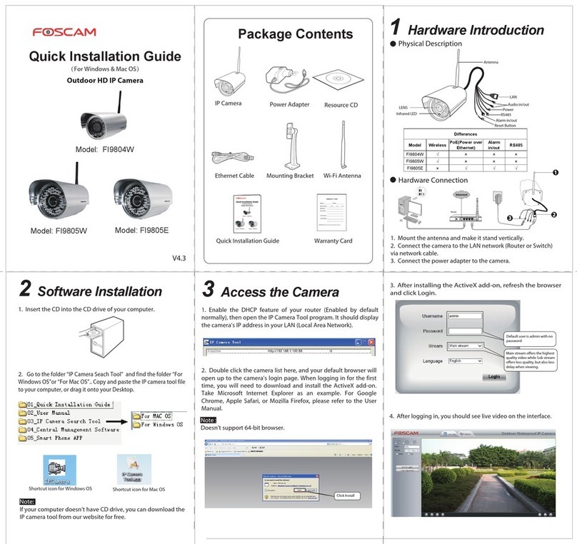 Foscam FI9804W User manual