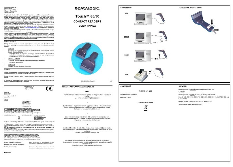 Datalogic Touch 65 pro manual
