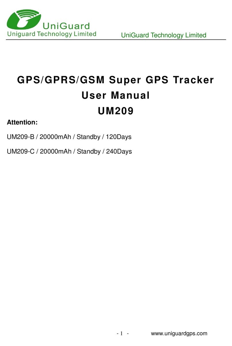 UniGuard UM209-B User manual UniGuard UM209-B User manual