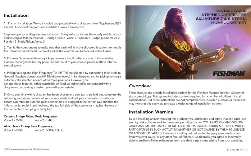 Fishman Fluence Stephen Carpenter Signature install guide