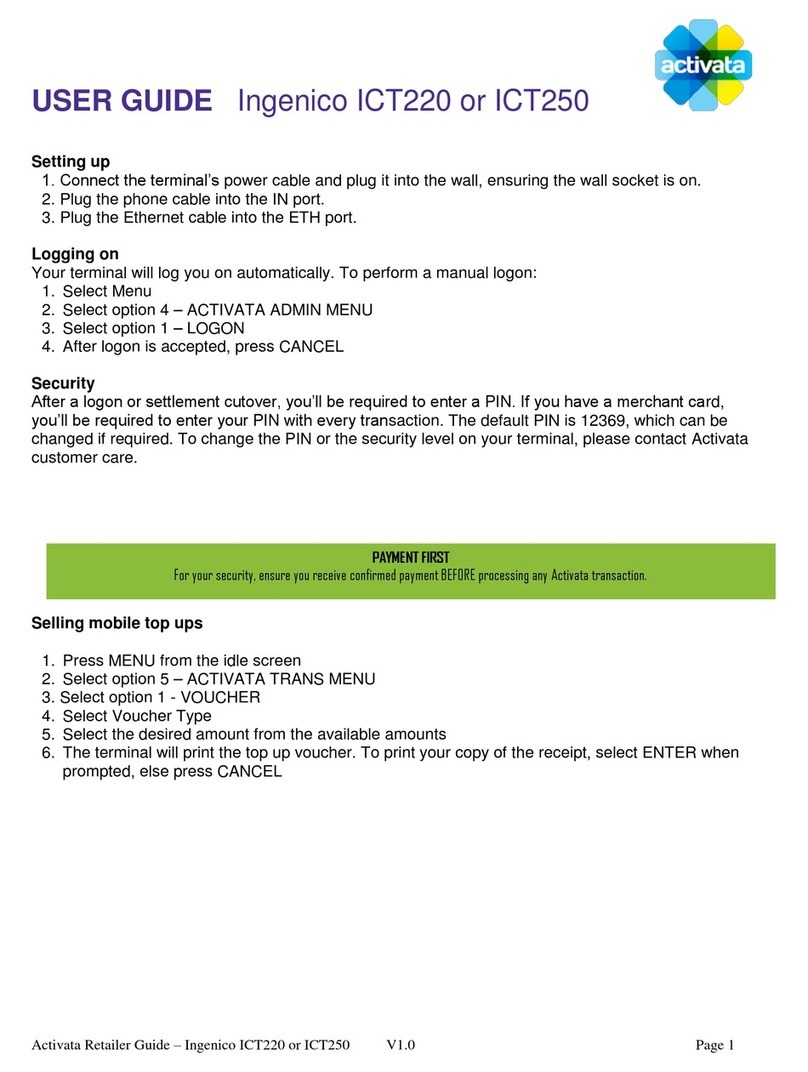 Ingenico iCT220, iCT250 user guide