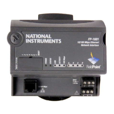 National Instruments FieldPoint FP-1601 User manual National Instruments FieldPoint FP-1601 User manual