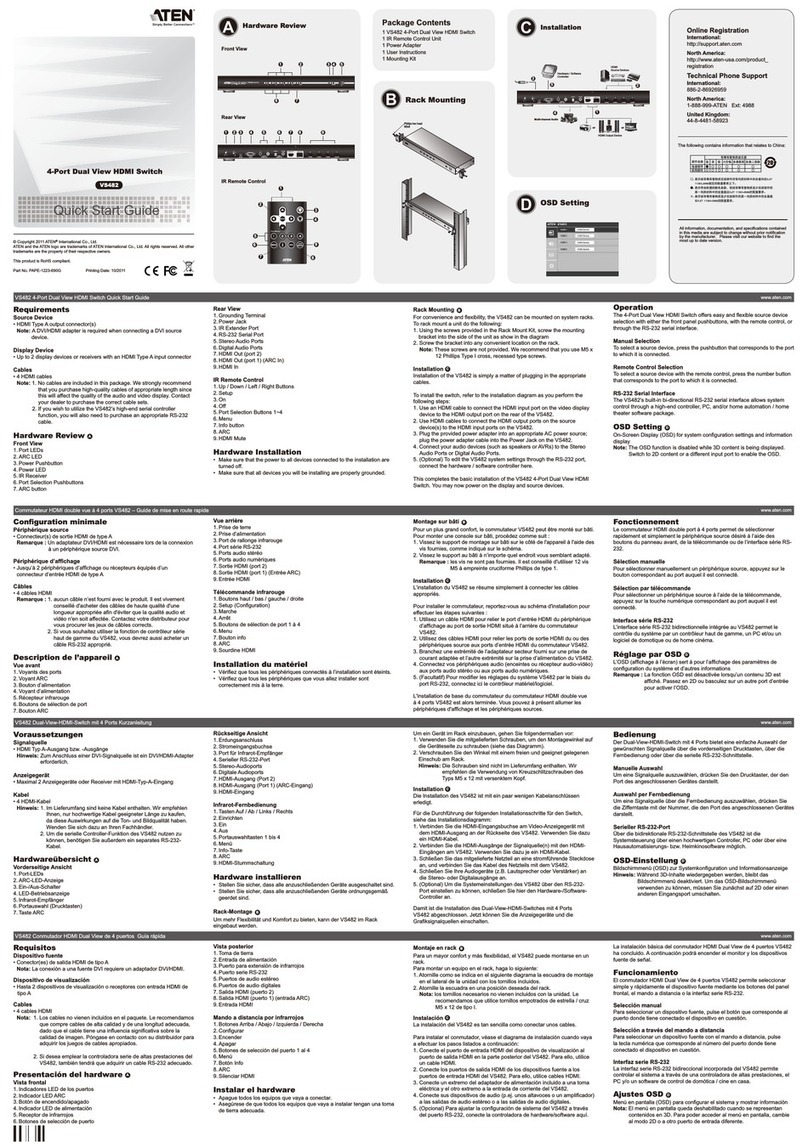 ATEN VS482 User manual