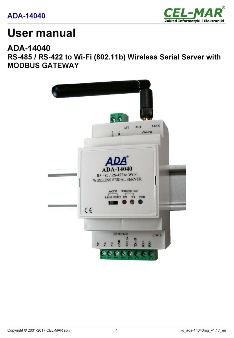 CEL-MAR ADA-14040 User manual
