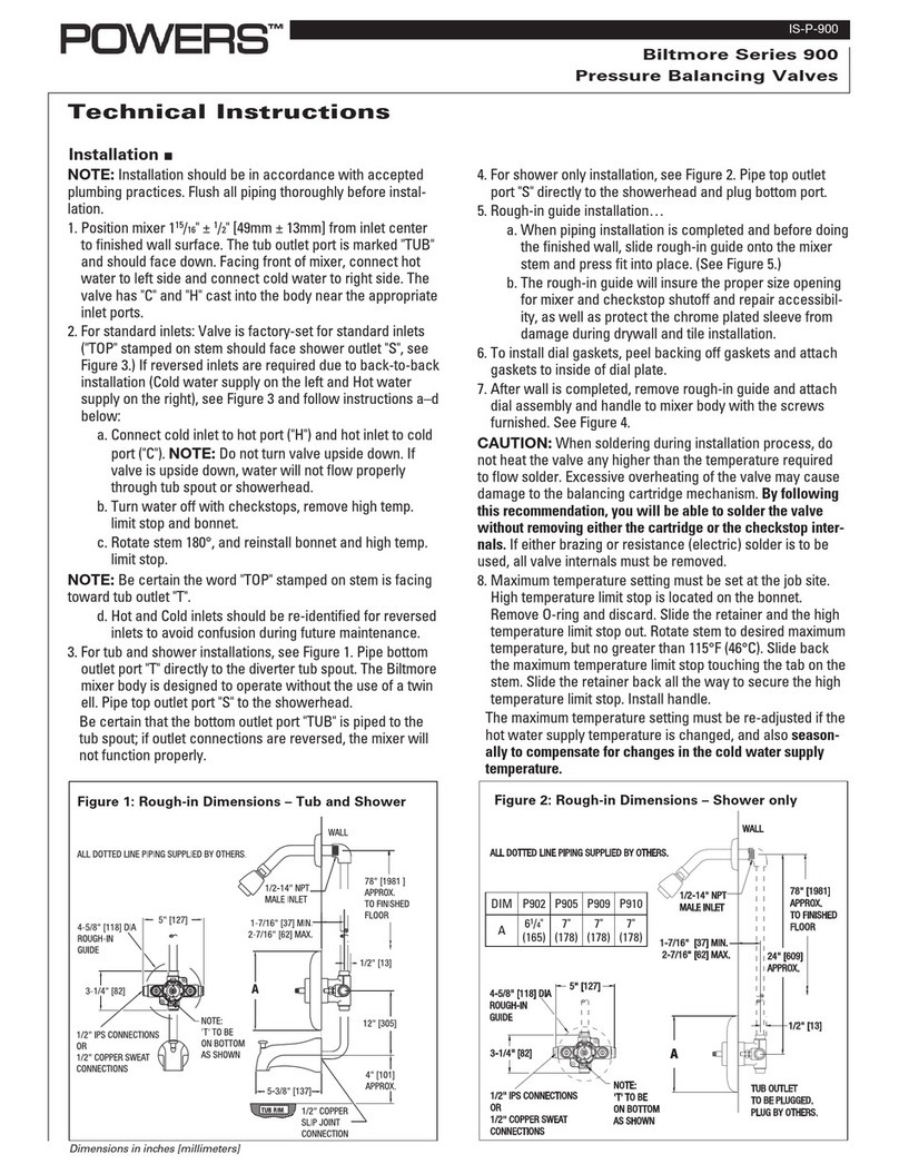 Powers Biltmore 900 Series Owner's manual