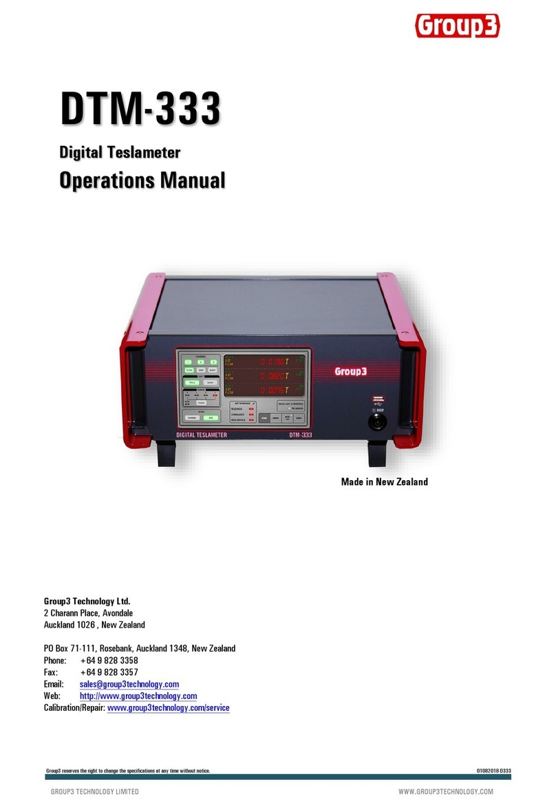 Group3 DTM-333 User manual