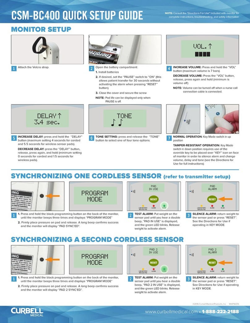 Curbell CSM-BC400 Quick setup guide